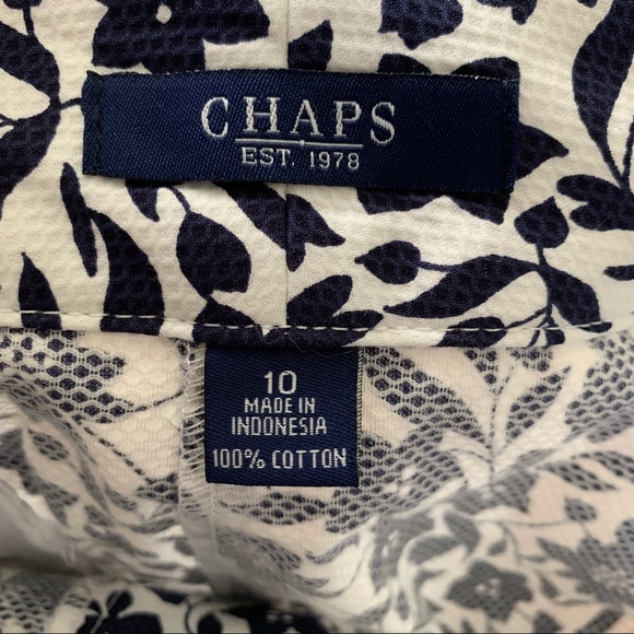 CHAPS FLORAL MINI SKIRT SIZE 10 - Picture 7 of 7